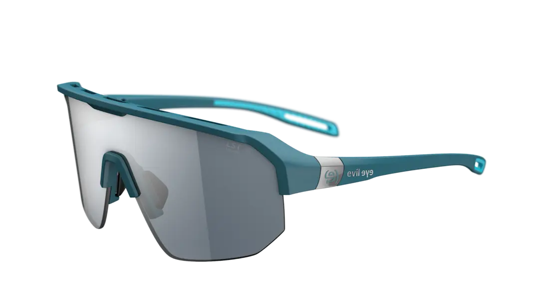 Evil Eye Trailsense II Sunglasses Ocean Blue Matt frame/LST Grey Silver M lenses