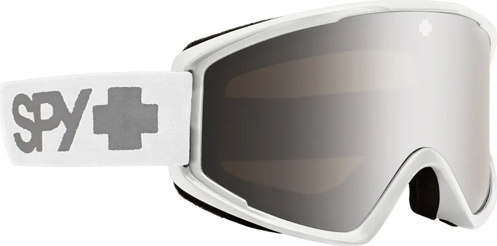 silver ski goggles Spy Optic Crusher Elite Snow Goggles