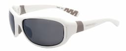 Polar White frame/Polarized Gray Reflection Silver & Rose Amber lenses