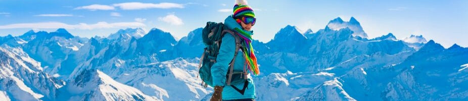 Women's ski and snowboard goggles in various styles and colors