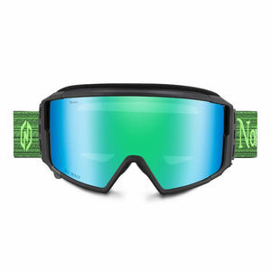 Black goggle with Green Mirror lenses