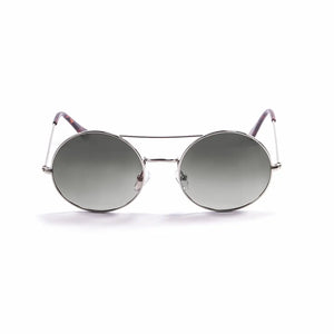 Shiny Silver frame/Polarized Smoke lenses