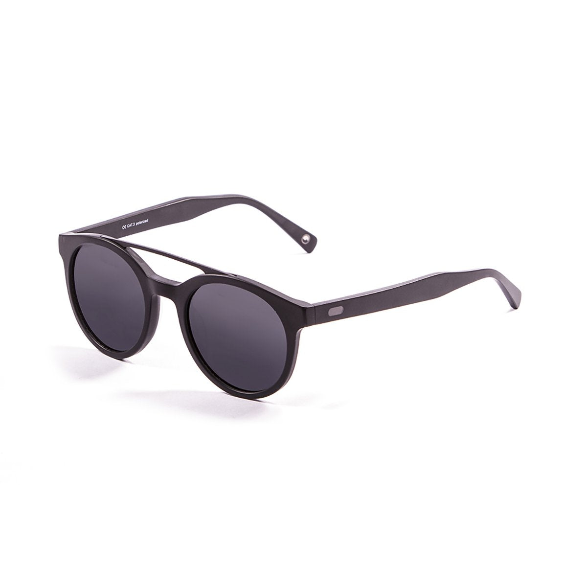 Ocean Tiburon Matte Black/Polarized Smoke