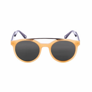 Transparent Coffee frame/Smoke Polarized lenses