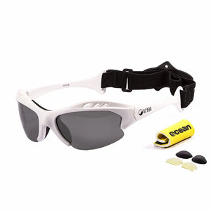 Shiny White frame/Polarized Smoke and Yellow lenses