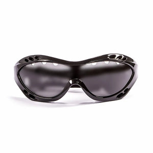 Shiny Black frame/Polarized Smoke lenses