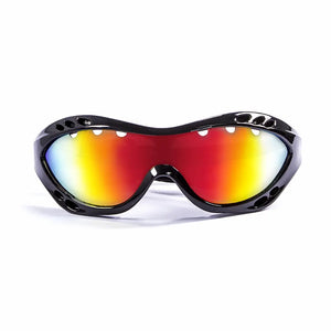 Shiny Black frame/Polarized Revo Red lenses