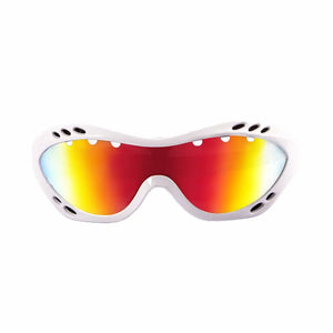 Shiny White frame/Polarized Revo Red lenses