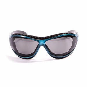 Blue Transparent frame/Polarized Smoke lenses