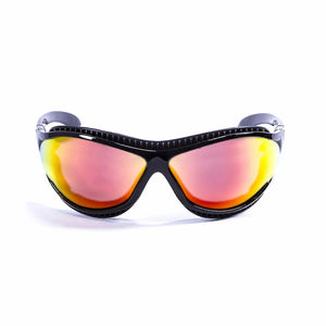Shiny Black frame/Polarized Revo Red lenses