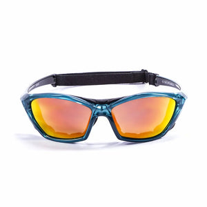 Blue Transparent frame/Polarized Revo Red lenses
