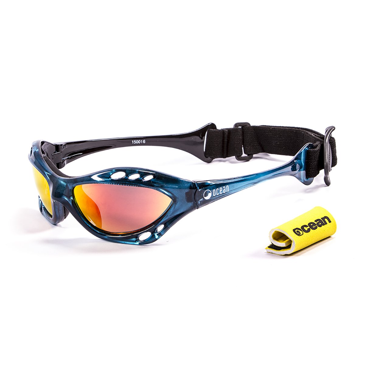 Ocean Cumbuco Watersport Sunglasses Matte Black frame/Polarized Smoke lenses
