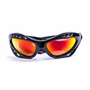 Shiny Black frame/Polarized Revo Red lenses