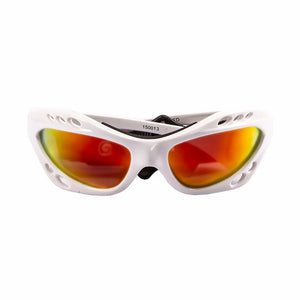 Shiny White frame/Polarized Revo Red lenses