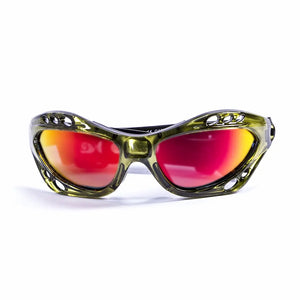 Green Transparent/Polarized Revo Red lenses