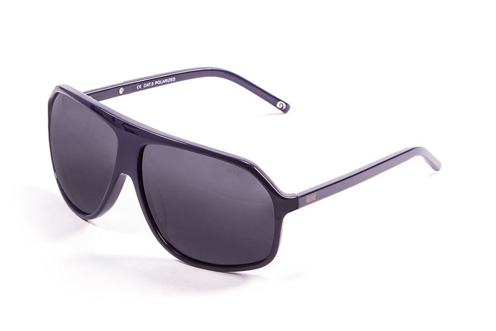 Ocean Bai Solid Dark Blue/Polarized Smoke