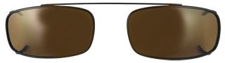 Low Rectangle Clip Black/Polarized Brown