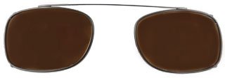 Rectangle Clip Black/Polarized Brown