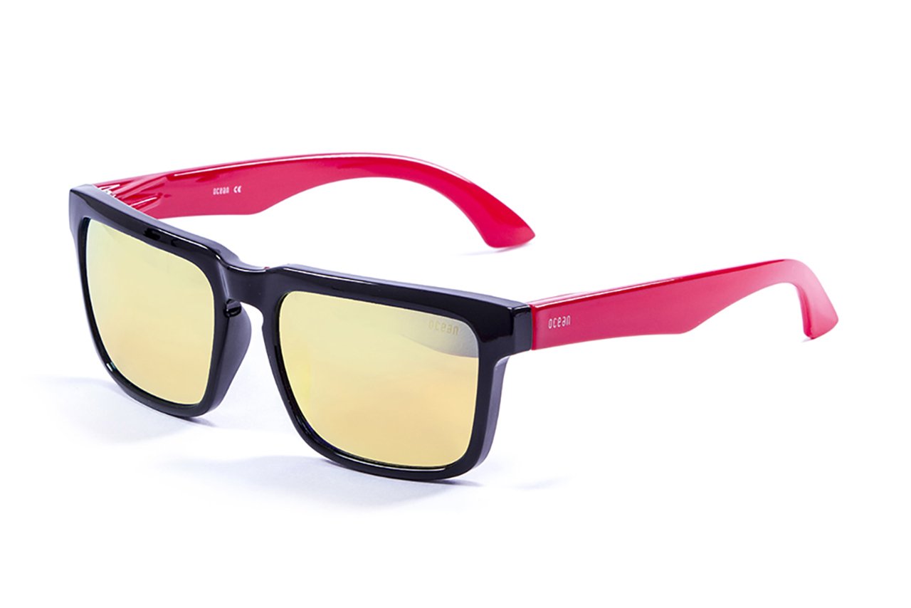 Ocean Bomb Shiny Black-Red Arms/Polarized Revo Yellow Iridium
