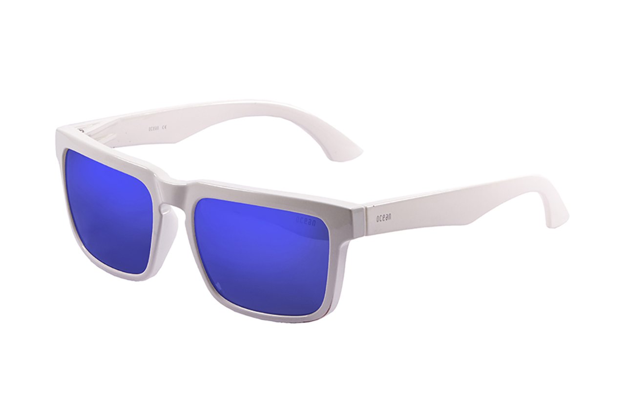 Ocean Bomb Shiny White/Polarized Revo Blue