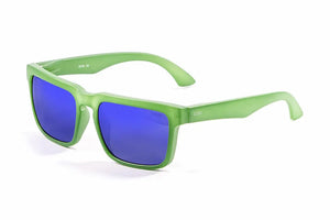Transparent Frosted Green frame/Polarized Revo Blue Iridium lenses