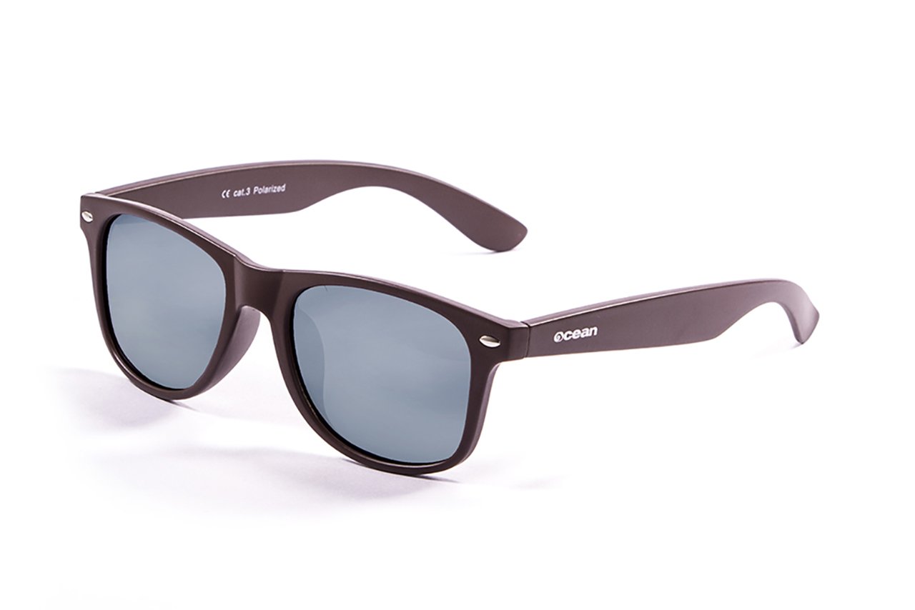 Ocean Beach Matte Brown/Polarized Revo Blue