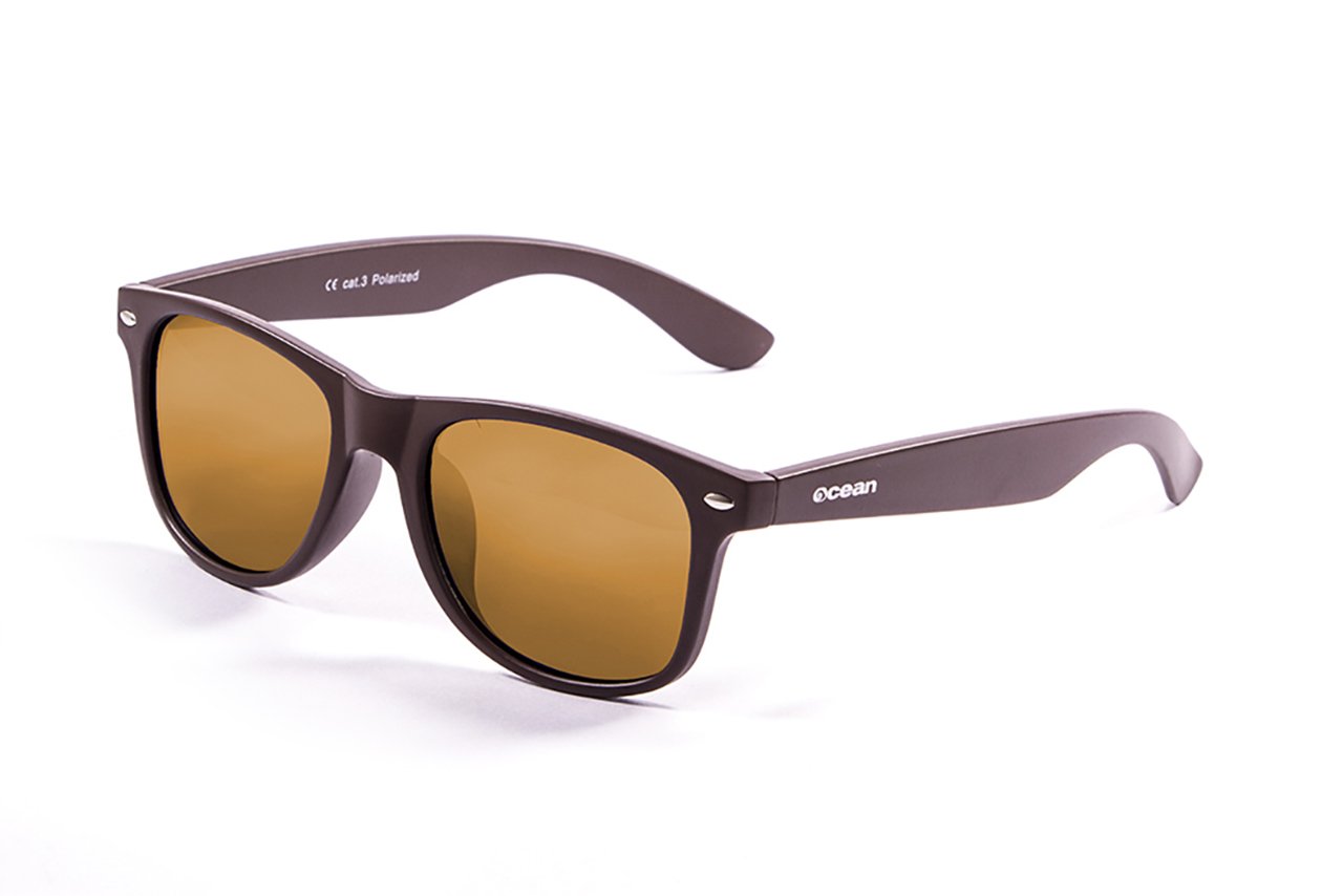 Ocean Beach Matte Brown/Polarized Revo Orange
