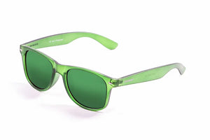 Matte Black-Green Transparent frame/Polarized Revo Green lenses