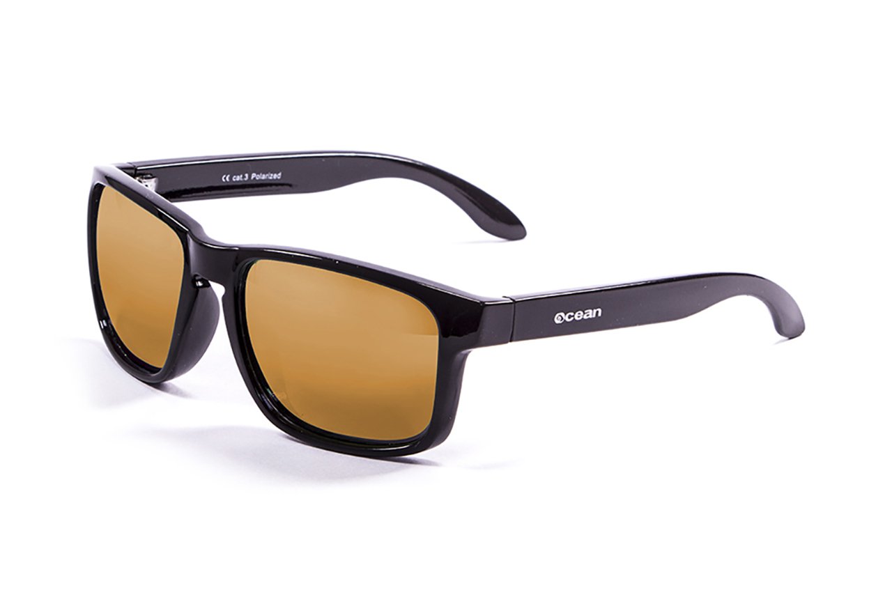 Ocean Blue Moon Shiny Black/Polarized Revo Orange