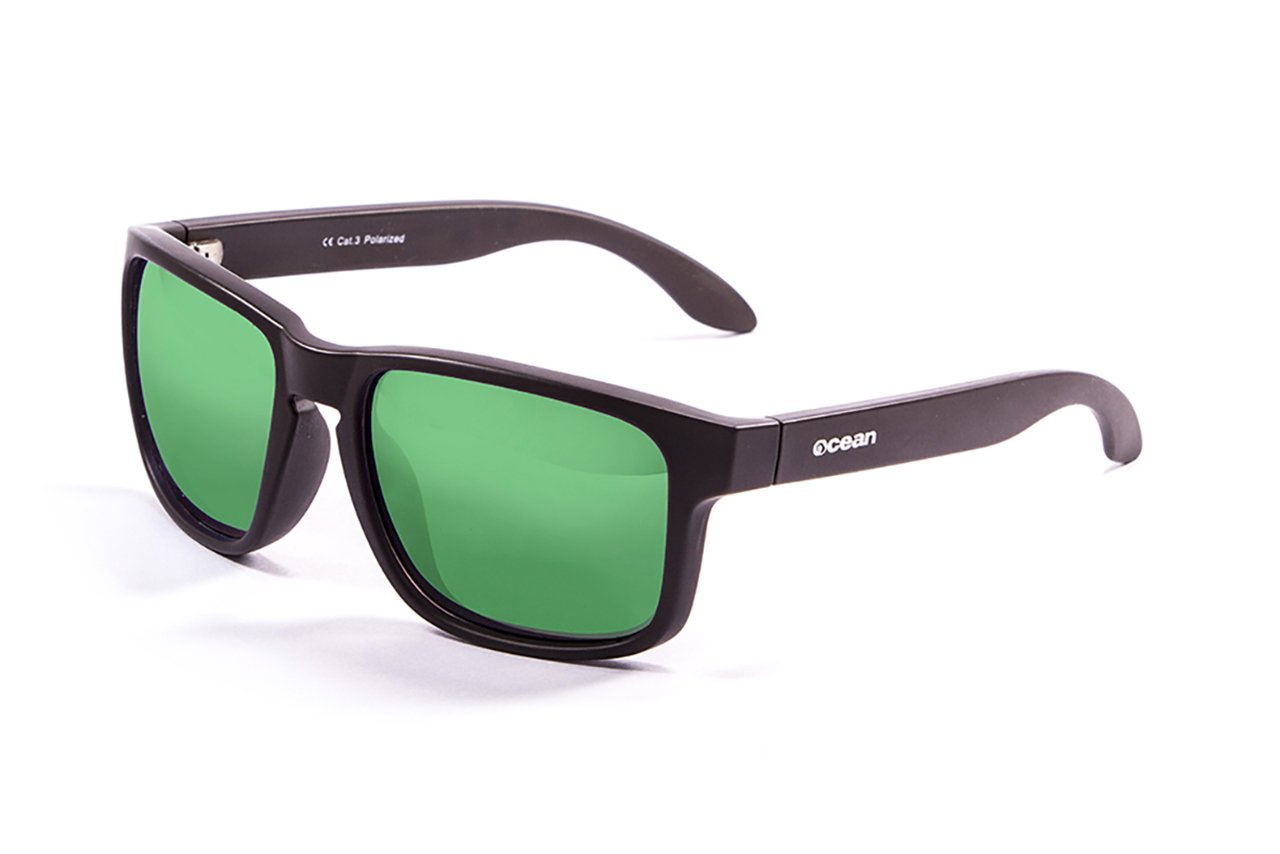 Ocean Blue Moon Matte Brown/Polarized Revo Green