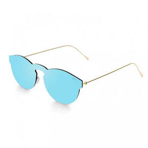 Metal Gold frame/Polarized Space Flat Sky Revo Blue lenses