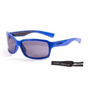 Shiny Blue frame/Smoke Polarized lenses