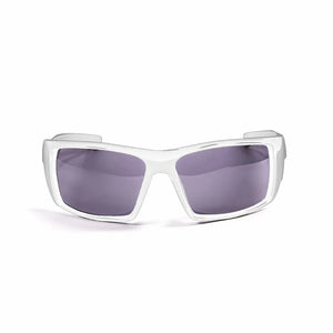 Shiny White frame/Polarized Revo Blue lenses