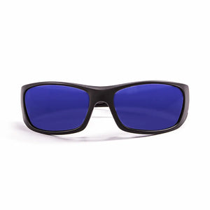 Shiny Black frame/Polarized Revo Blue lenses