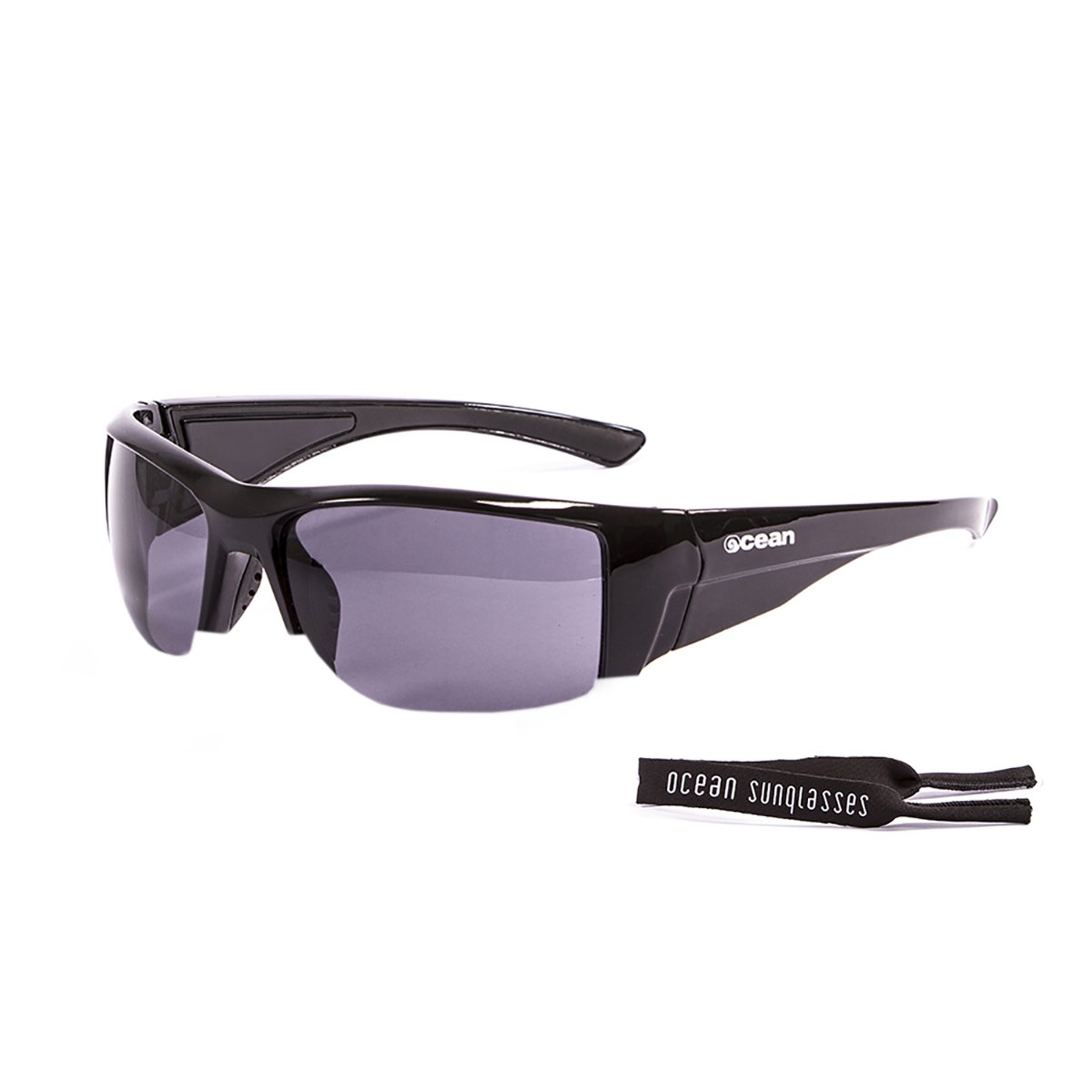 Ocean Guadalupe Shiny Black/Polarized Smoke