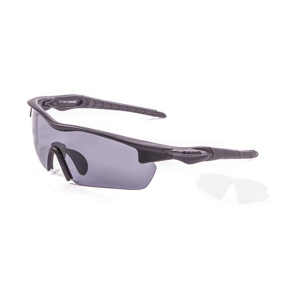 Ocean Tour Matte Black/Polarized Smoke & Transparent