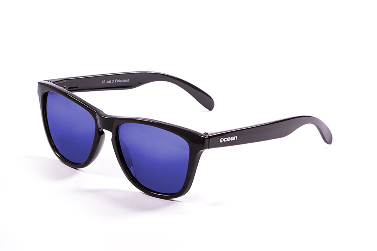 Ocean Sea Shiny Black/Polarized Revo Blue