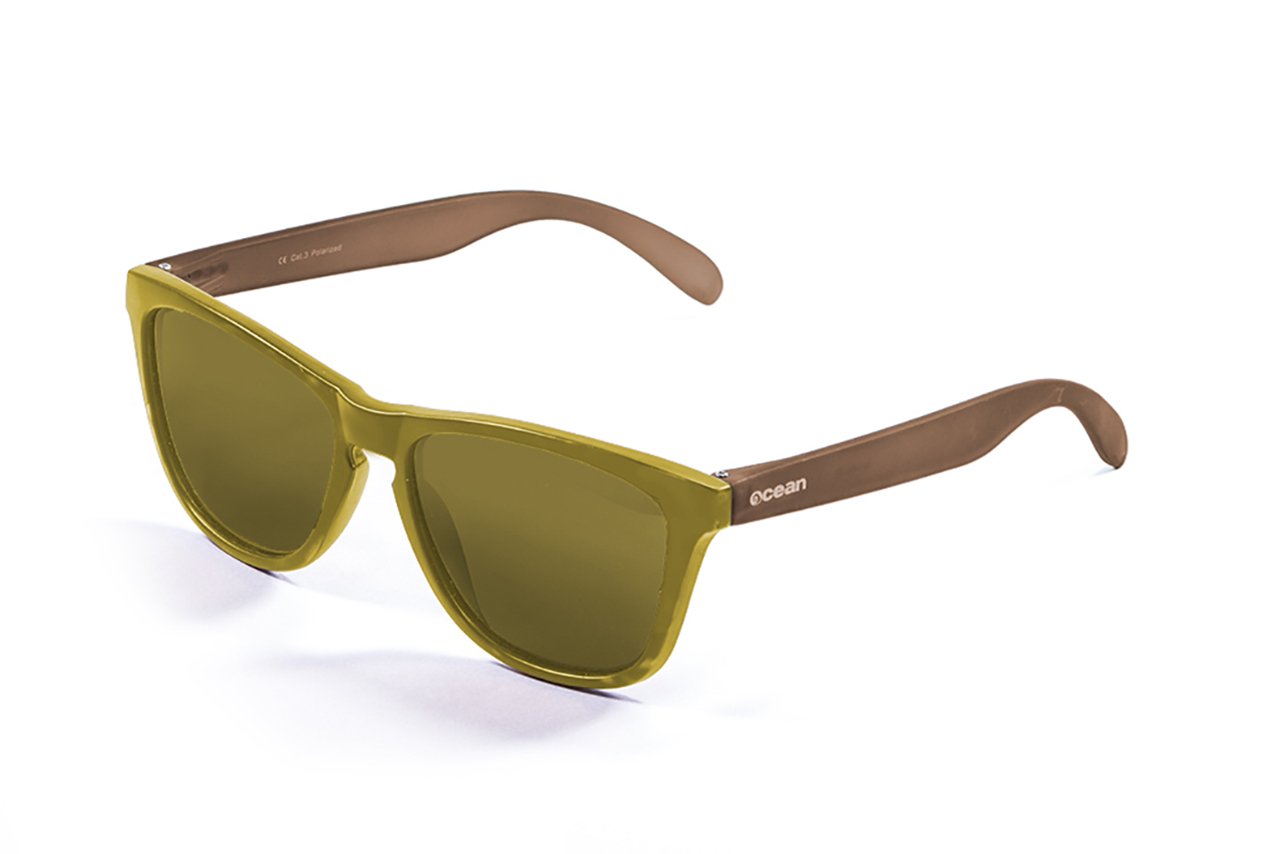 Ocean Sea Matte Yellow-Brown Arms/Polarized Revo Yellow