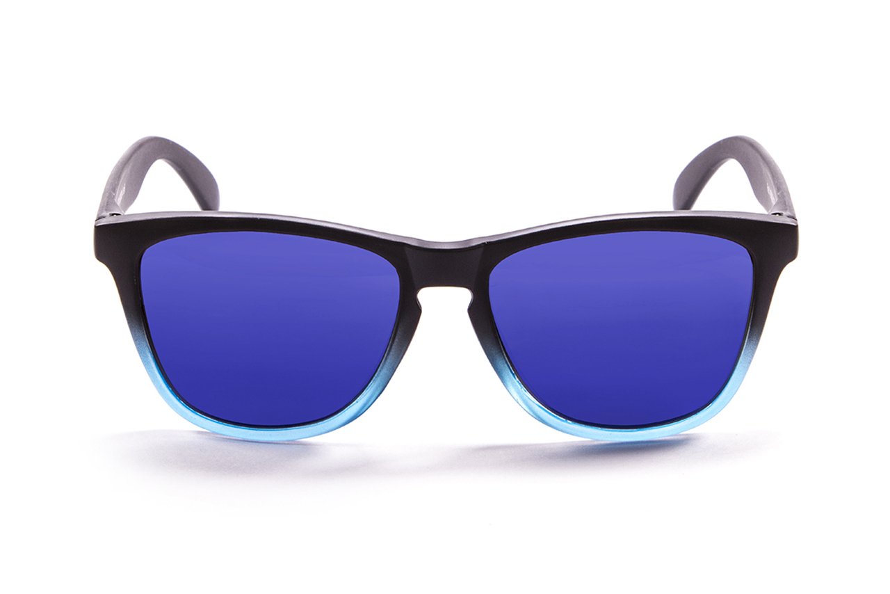Ocean Sea Matte Black-Blue Transparent/Polarized Revo Blue