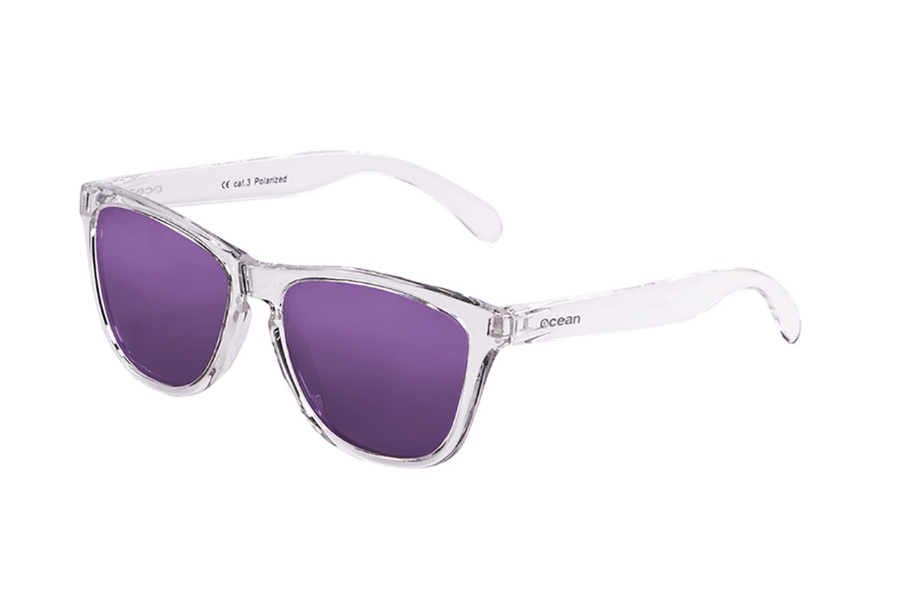 Ocean Sea Transparent White/Polarized Revo Violet