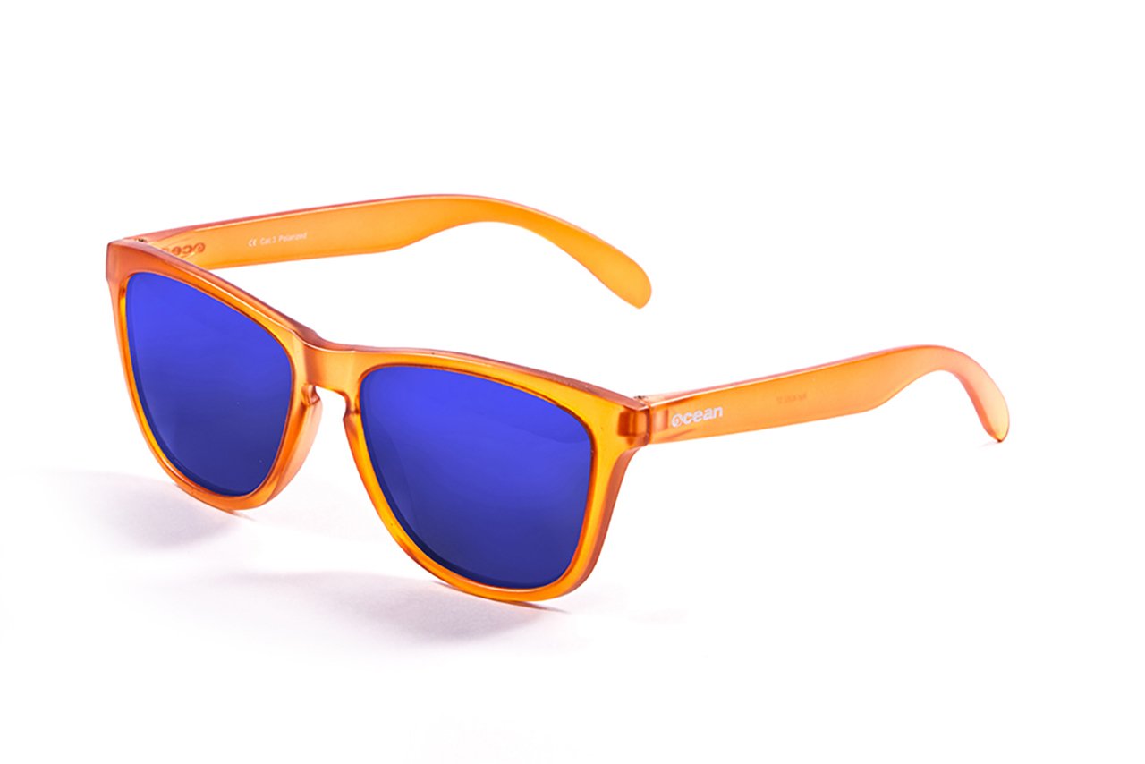 Ocean Sea Orange Frosted/Polarized Revo Blue