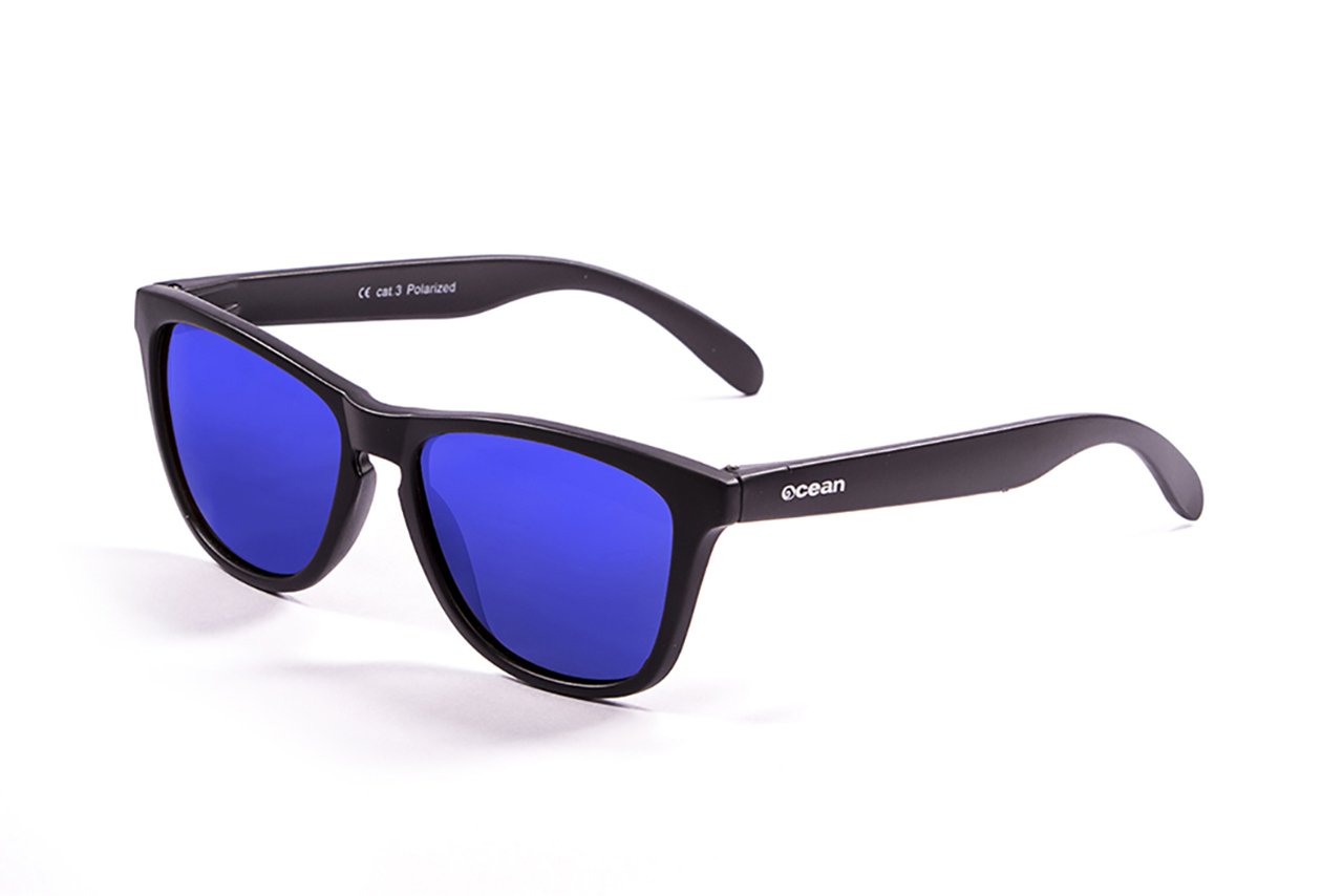Ocean Sea Matte Black/Polarized Revo Blue