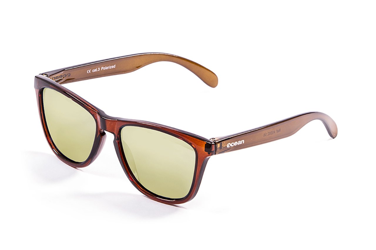 Ocean Sea Transparent Brown-Green Arm/Polarized Revo Yellow