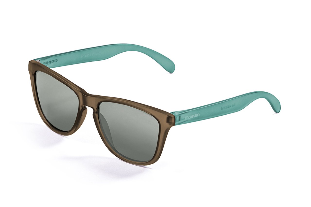 Ocean Sea Transparent Brown-Blue Arm/Polarized Revo Gray
