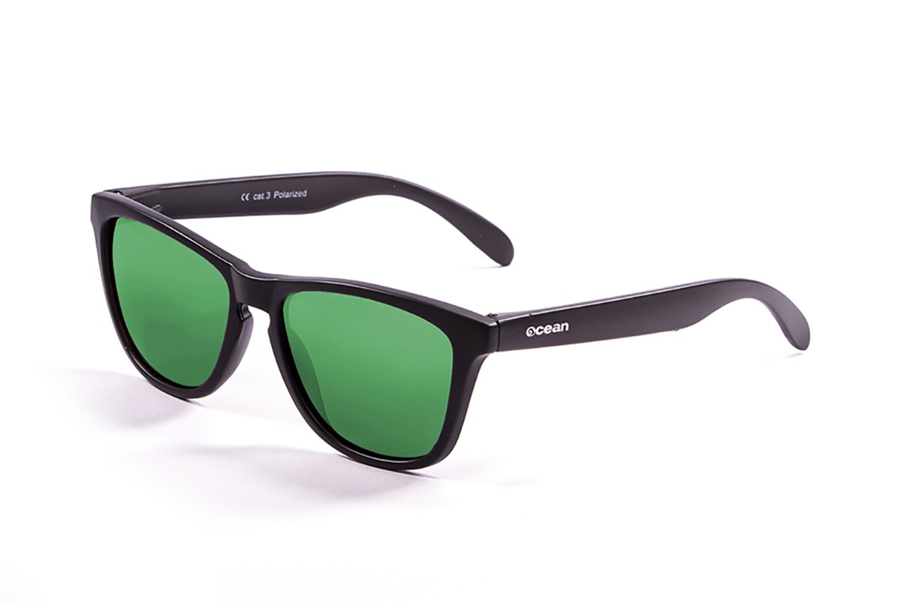 Ocean Sea Matte Black/Polarized Revo Green