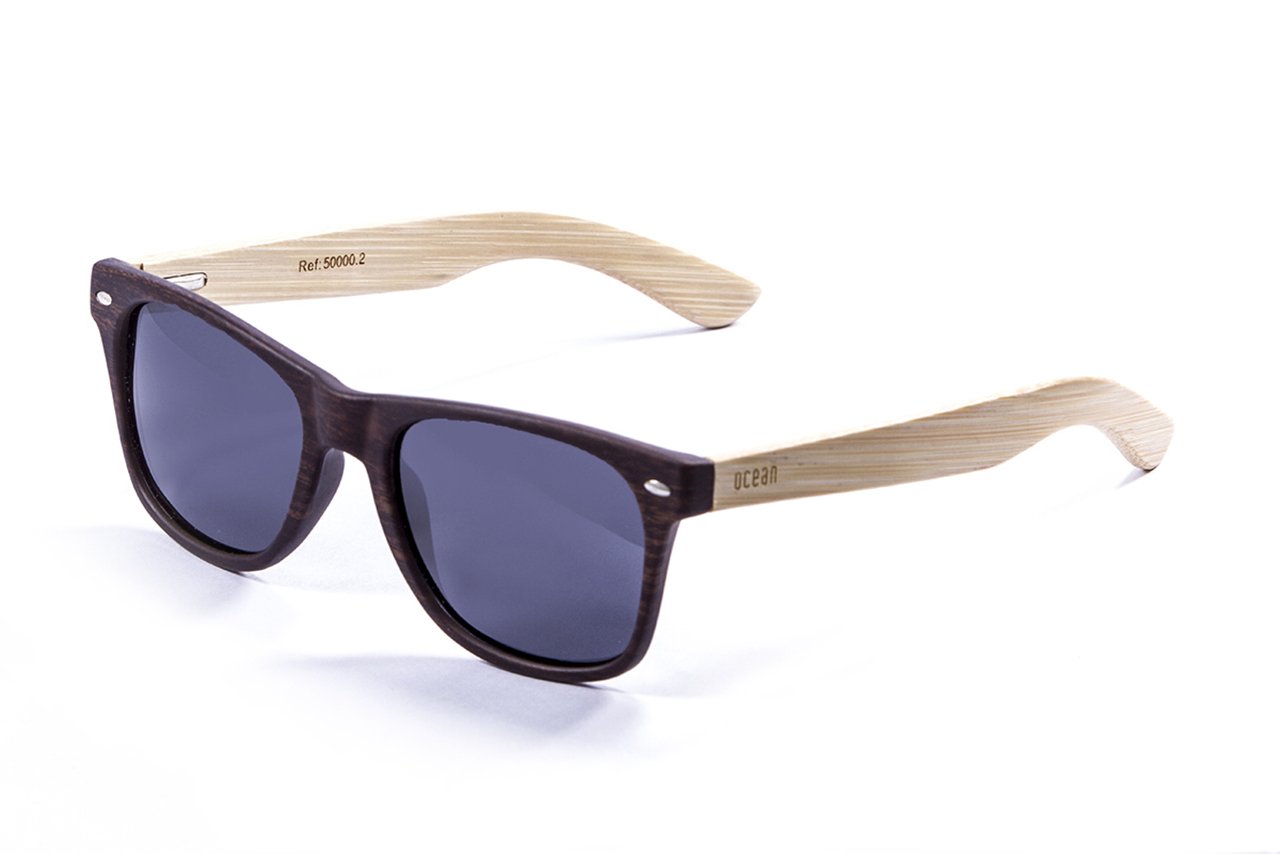 Ocean Beach Wood Dark Brown-Natural Arm/Smoke side view