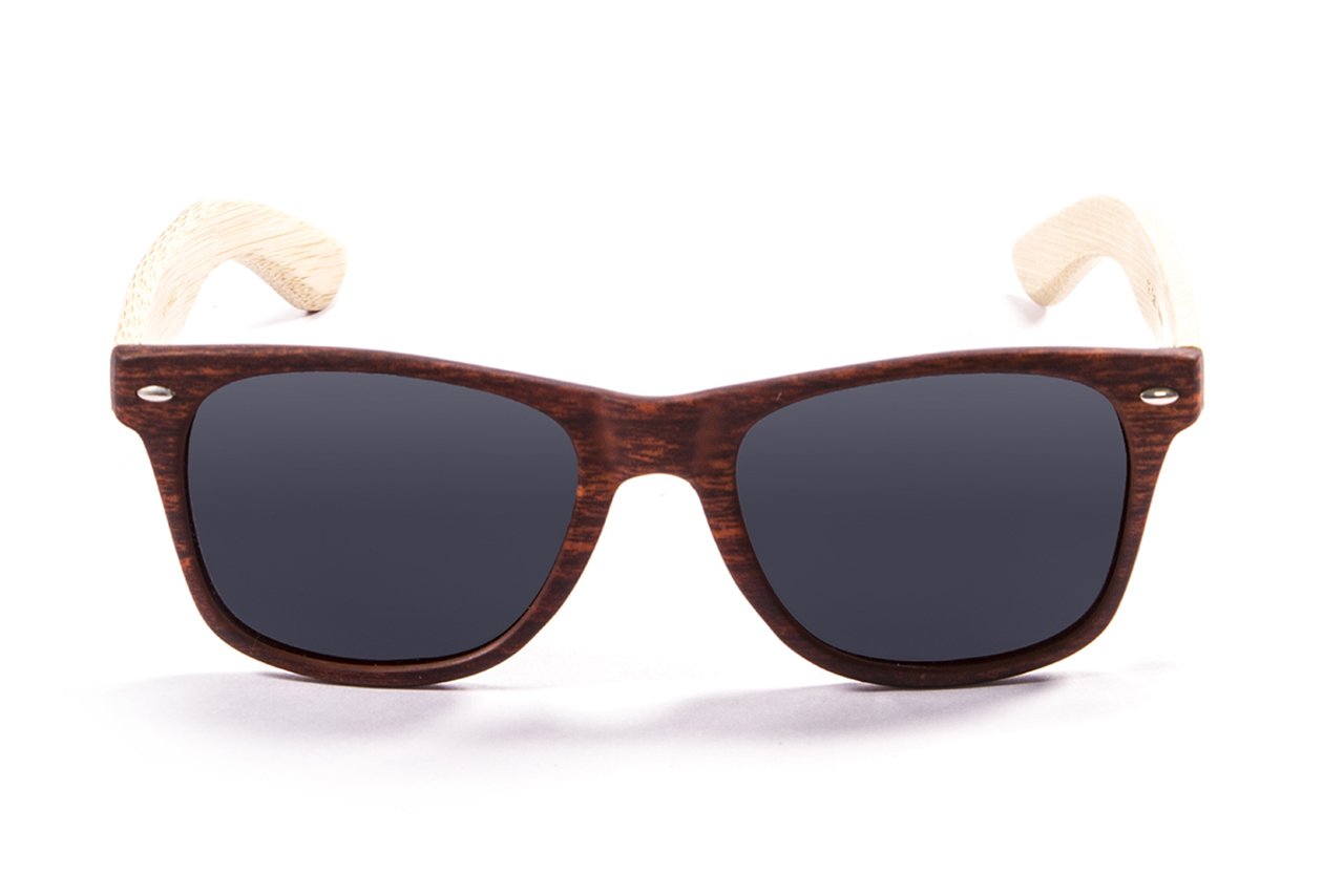 Ocean Beach Wood Brown-Natural Arm/Polarized Smoke