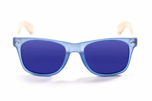 Blue Transparent-Natural Arm/Polarized Revo Blue lenses