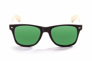 Black-Natural Arm/Polarized Revo Green lenses