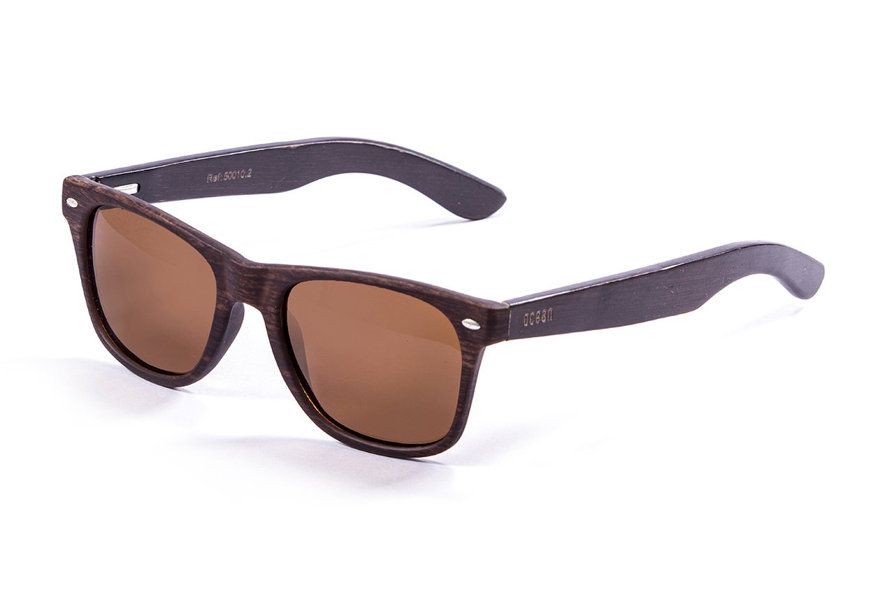 Ocean Beach Wood Dark Brown-Dark Arm/Brown side view